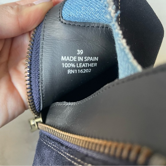 Zadig & Voltaire Molly Suede & Denim Ankle Boots, good condition, size 9 - Picture 8 of 8